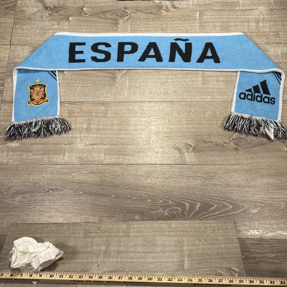 Spain Scarf Campeones De Europa 1964 2008 Blue Soccer Football‎ Adidas España